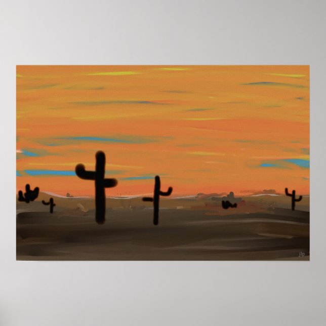 Arizona Cacti Poster (Framsidan)
