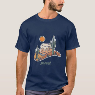 Arizona cactus state t shirt
