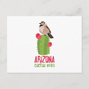 Arizona Cactus Wren Vykort