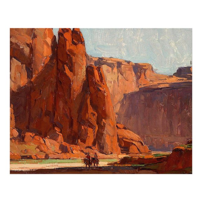 "Arizona Canyon" av Edgar Payne Fototryck (Framsidan)