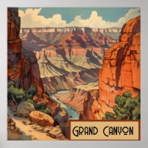 Arizona Canyon Retro Väggdekor
