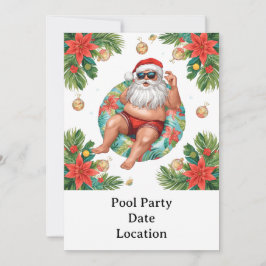 Arizona Christmas themed Pool Party Inbjudningar