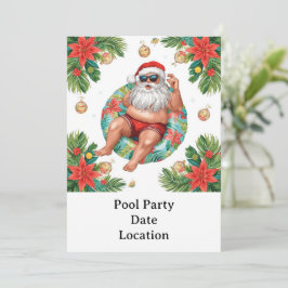 Arizona Christmas themed Pool Party Inbjudningar