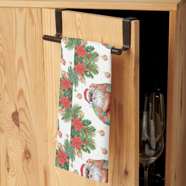 Arizona Christmas themed with Santa Pool party  Kökshandduk (Thirds Fold)