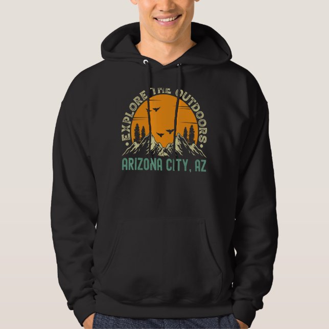 Arizona City Arizona utforska utomhus Hoodie (Framsida)
