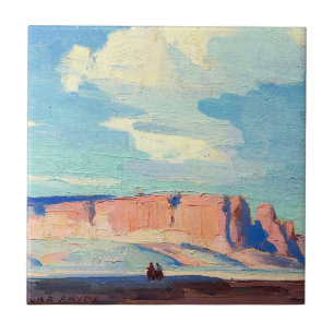 Arizona Clouds av Edgar Payne Kakelplatta