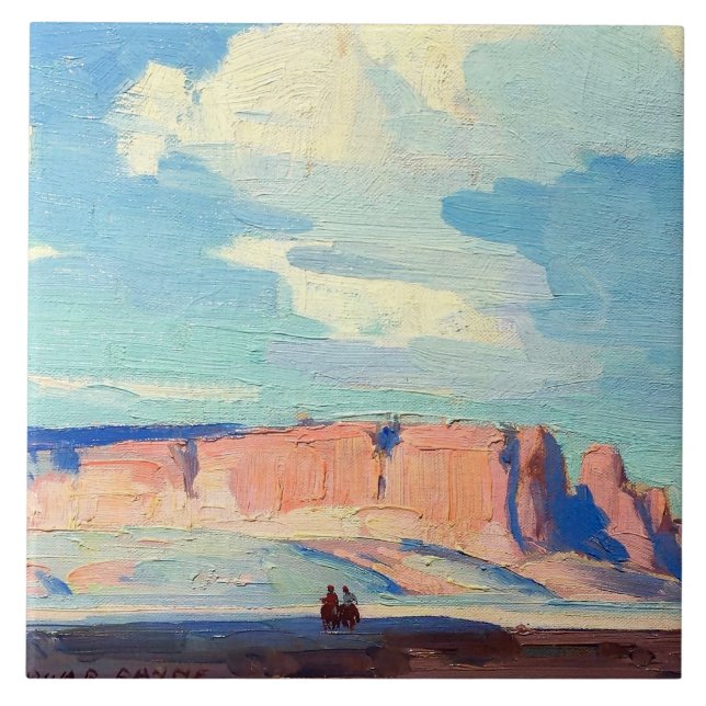 Arizona Clouds av Edgar Payne Kakelplatta (Framsidan)