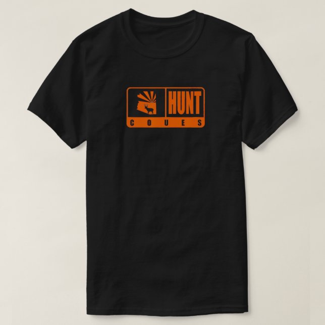Arizona Coues Hjort Hunting T Shirt (Design framsida)