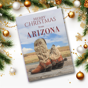 Arizona Cowboy Boot Yeeha-julkort Helgkort