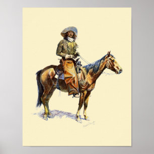 Arizona Cowboy vintage 1907 Frederic Remington Pos Poster