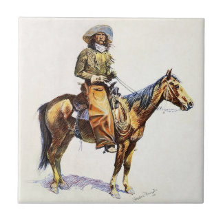 Arizona Cowboy Western Art av Frederic Remington Kakelplatta