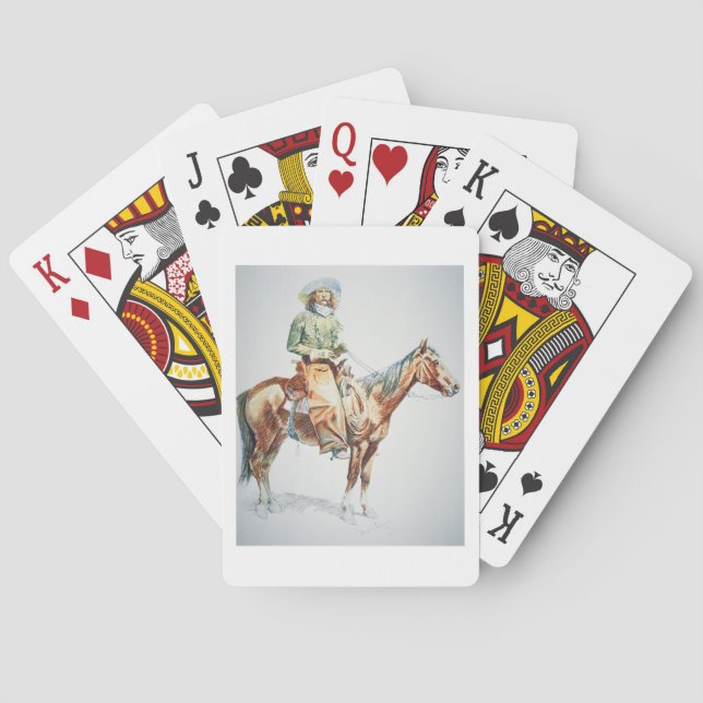 Arizona Cowboyen, 1901 (krake på papper) Casinokort (Baksidan)