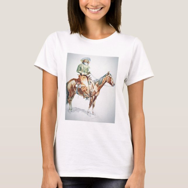 Arizona Cowboyen, 1901 (krake på papper) T-shirt (Framsida)