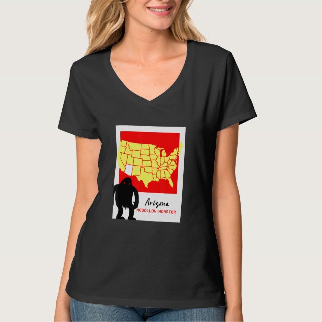 Arizona Cryptid Home of the Mogollon Monster T Shirt (Framsida)