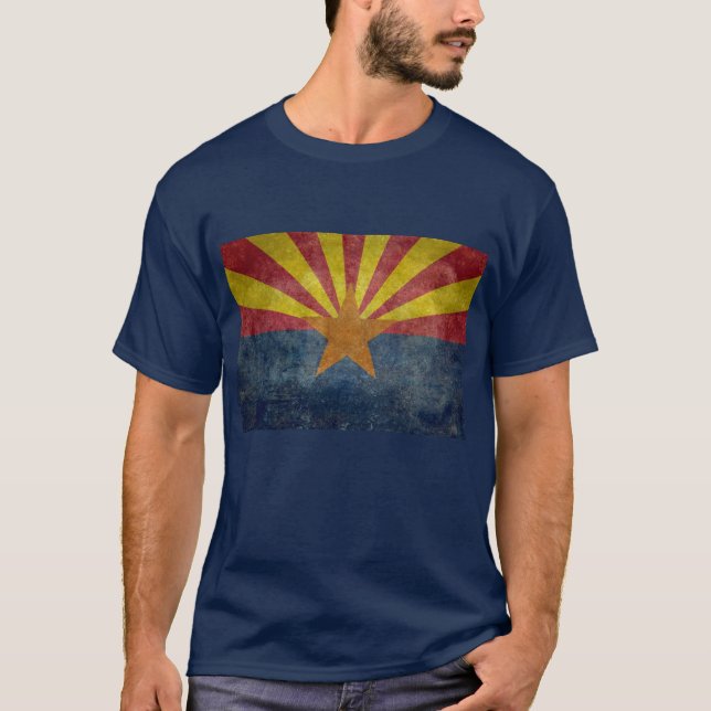 Arizona den 48th statlig flagga tee (Framsida)