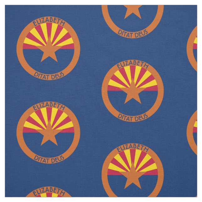Arizona den statliga personligflagga för förkoppra tyg (Provkarta)