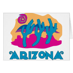Arizona Desert Blue Hälsningskort