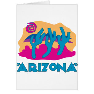 Arizona Desert Blue Hälsningskort