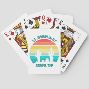 Arizona Desert Cactus Sunset Personlig Casinokort