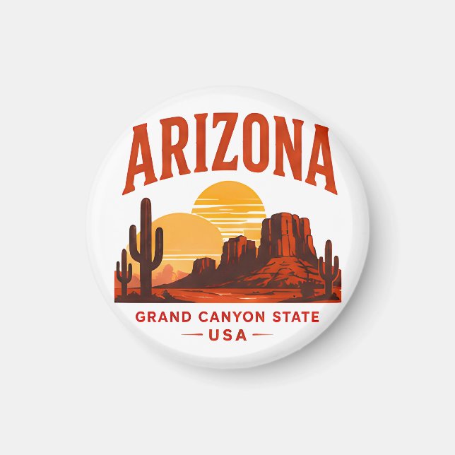 Arizona Desert Canyon Escape Magnet (Framsidan)