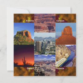 Arizona Desert Collage Inbjudningar