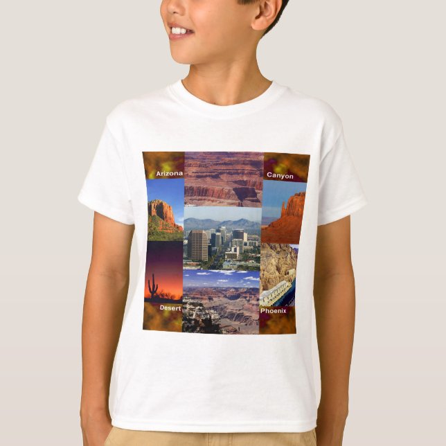 Arizona Desert Collage T-shirt (Framsida)