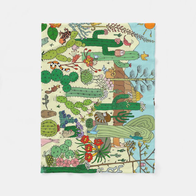 Arizona Desert Fleecefilt (Framsidan)