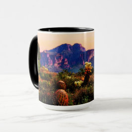 Arizona Desert Landscape Superstition Mountain Mugg