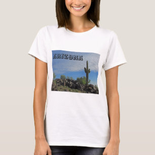 Arizona Desert Ligcape Saguaro Cactus Photo T Shirt