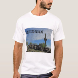 Arizona Desert Ligcape Saguaro Cactus Photo T Shirt