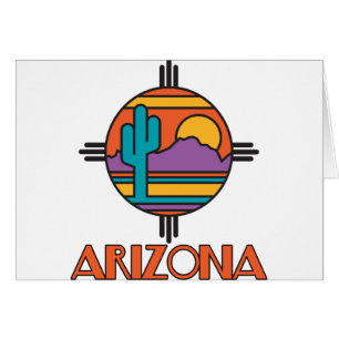 Arizona Desert Mandala Hälsningskort