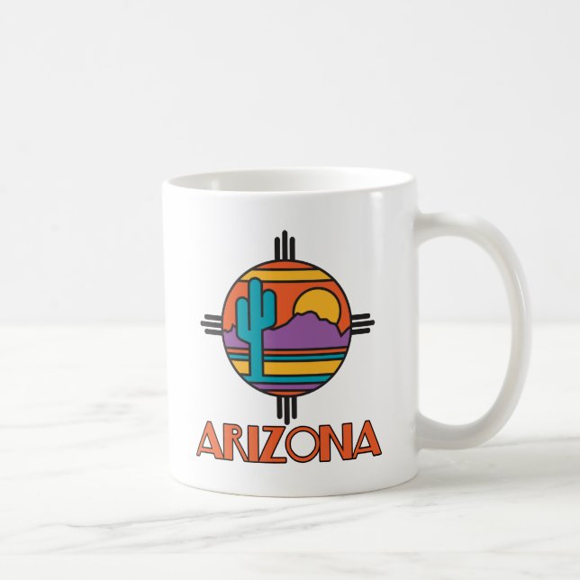 Arizona Desert Mandala Kaffemugg (Höger)