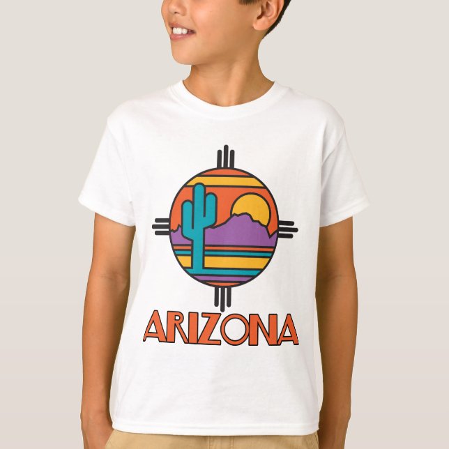 Arizona Desert Mandala Tee Shirt (Framsida)