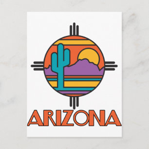 Arizona Desert Mandala Vykort