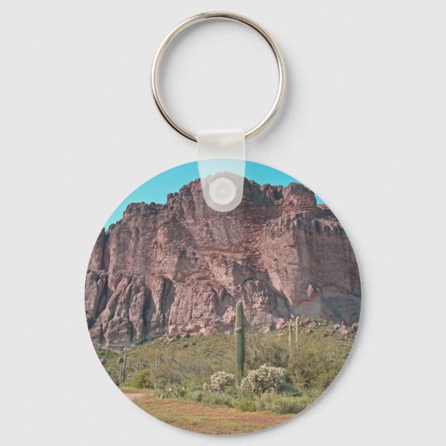 Arizona Desert Mountain Photo Ligcape Nyckelring (Framsida)