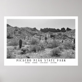Arizona Desert Picacho Peak State Park Exploring Poster