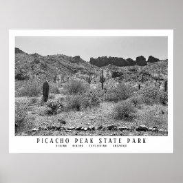 Arizona Desert Picacho Peak State Park Hiking Lg Poster