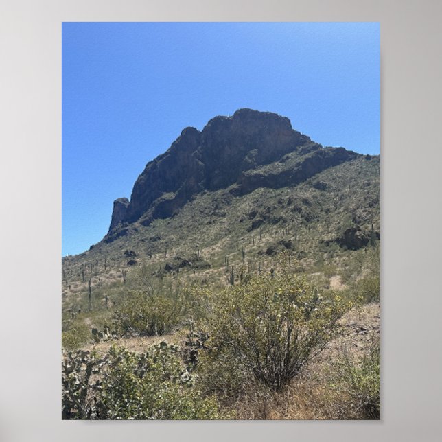 Arizona Desert Picacho Peak State Park Poster (Framsidan)