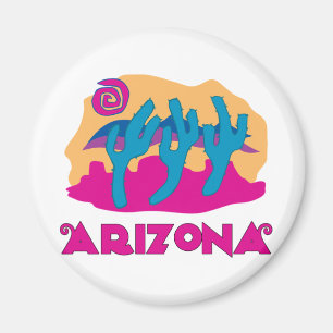 Arizona Desert Rosa Magnet