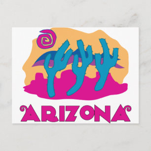Arizona Desert Rosa Vykort