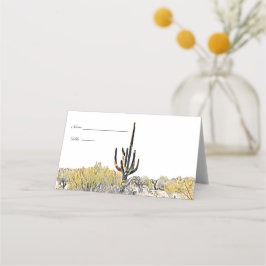 Arizona Desert Saguaro Cactus ortkort Placeringskort