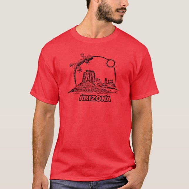 Arizona Desert-scenen Oversized T Shirt (Framsida)