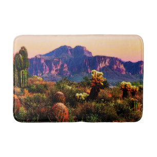 Arizona Desert Scenery Superstition Mountain Badrumsmatta