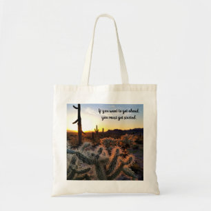 Arizona Desert Sunset Cactus - inspirationsljudet Tygkasse