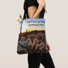 Arizona Desert Sunset Cactus - inspirationspass Tygkasse