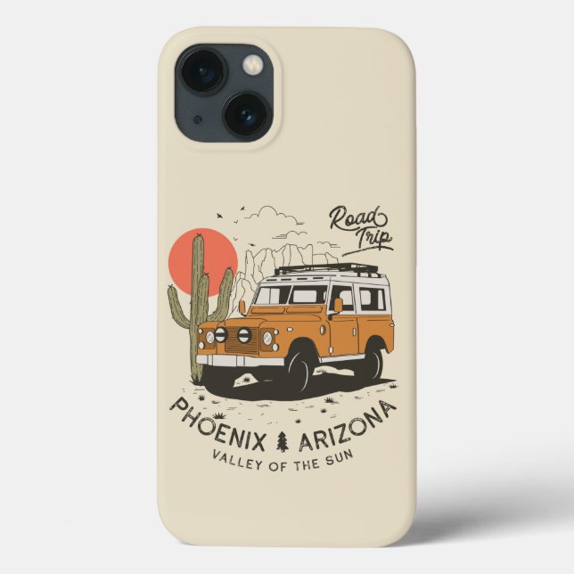 Arizona Desert Sunset Road Resa Cactus Phoenix (Baksida)