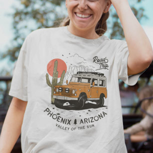 Arizona Desert Sunset Road Resa Cactus Phoenix T Shirt