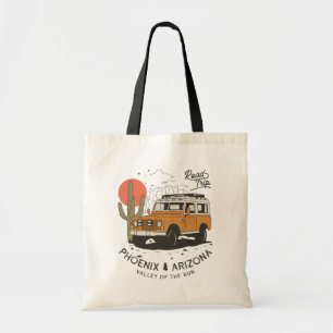 Arizona Desert Sunset Road Resa Cactus Phoenix Tygkasse