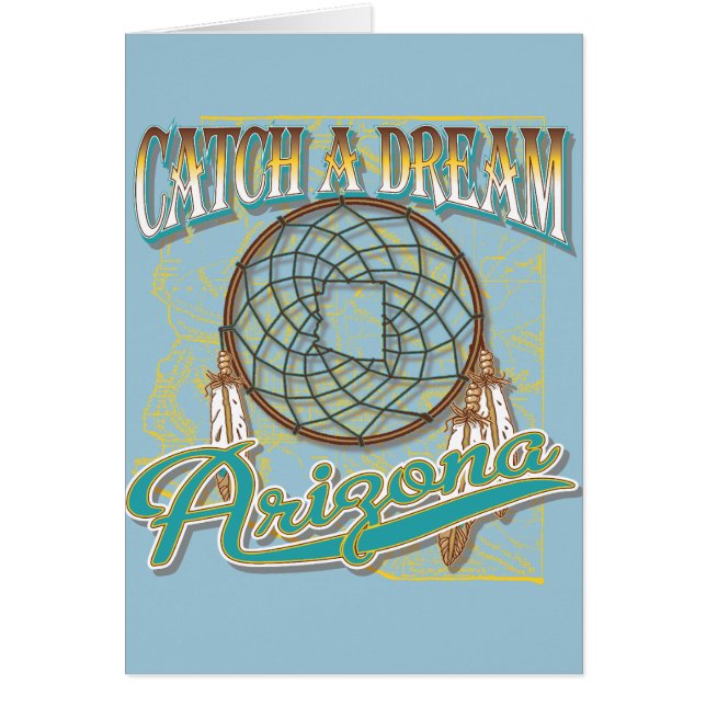 Arizona Dream Catcher Hälsningskort (Framsidan)
