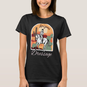 Arizona Dressage Horse and Rider med liggande T Shirt